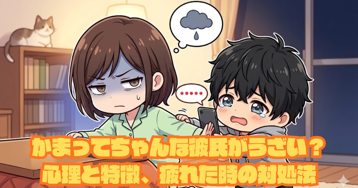 かまってちゃんな彼氏がうざい？心理と特徴、疲れた時の対処法アイキャッチ