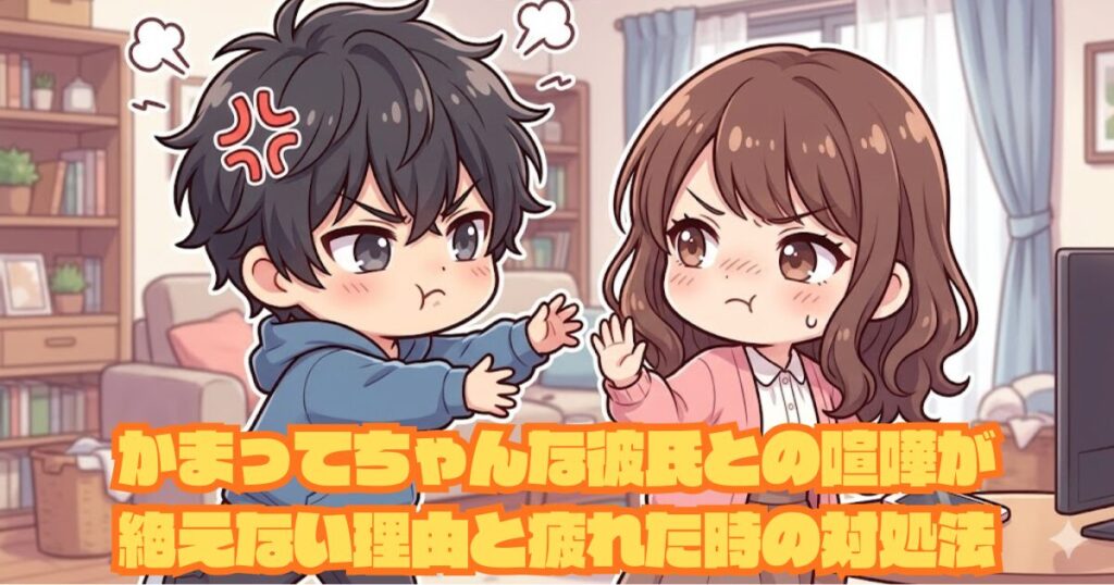 かまってちゃんな彼氏との喧嘩が絶えない理由と疲れた時の対処法アイキャッチ