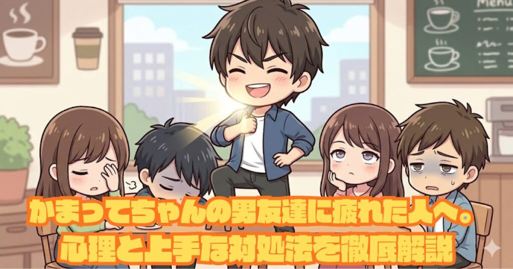 かまってちゃんの男友達に疲れた人へ。心理と上手な対処法を徹底解説アイキャッチ