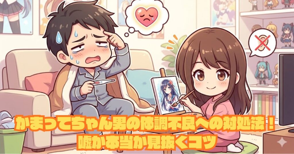 かまってちゃん男の体調不良への対処法！嘘か本当か見抜くコツアイキャッチ