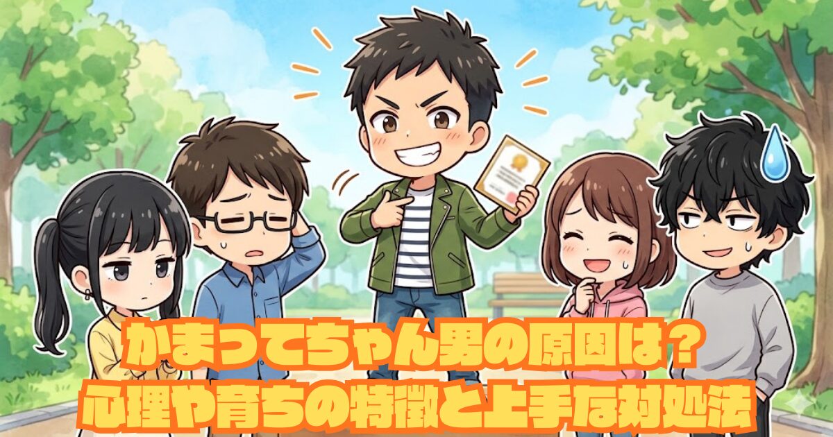 かまってちゃん男の原因は？心理や育ちの特徴と上手な対処法アイキャッチ