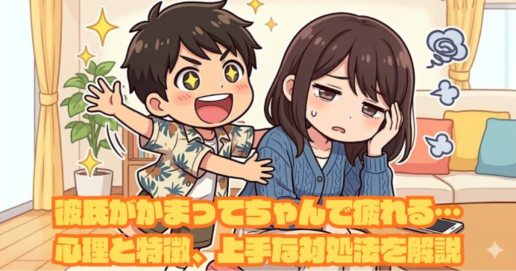 彼氏がかまってちゃんで疲れる…心理と特徴、上手な対処法を解説アイキャッチ