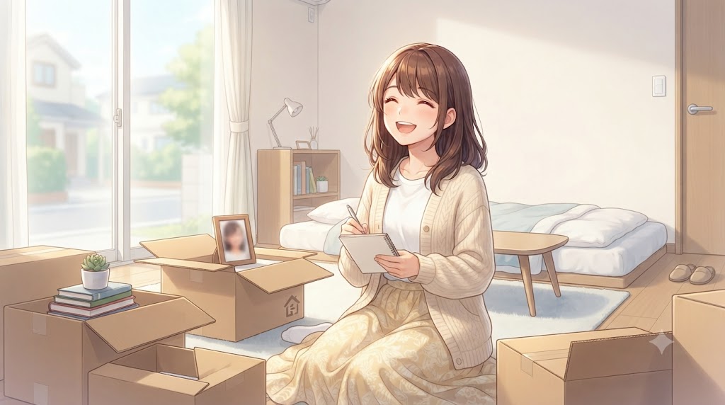 物理的な距離を置いて自分の人生を楽しみ、自由と平和を感じている
