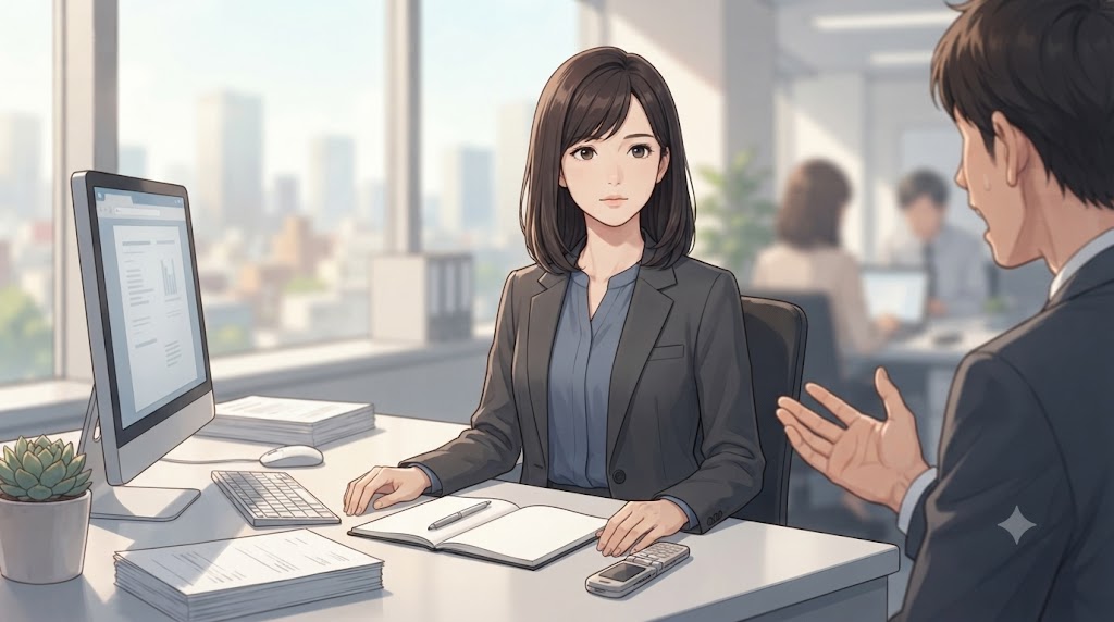 職場で感情に流されず、プロフェッショナルな距離感を保って仕事をしている