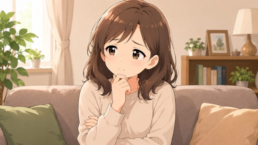 複雑な表情を浮かべる